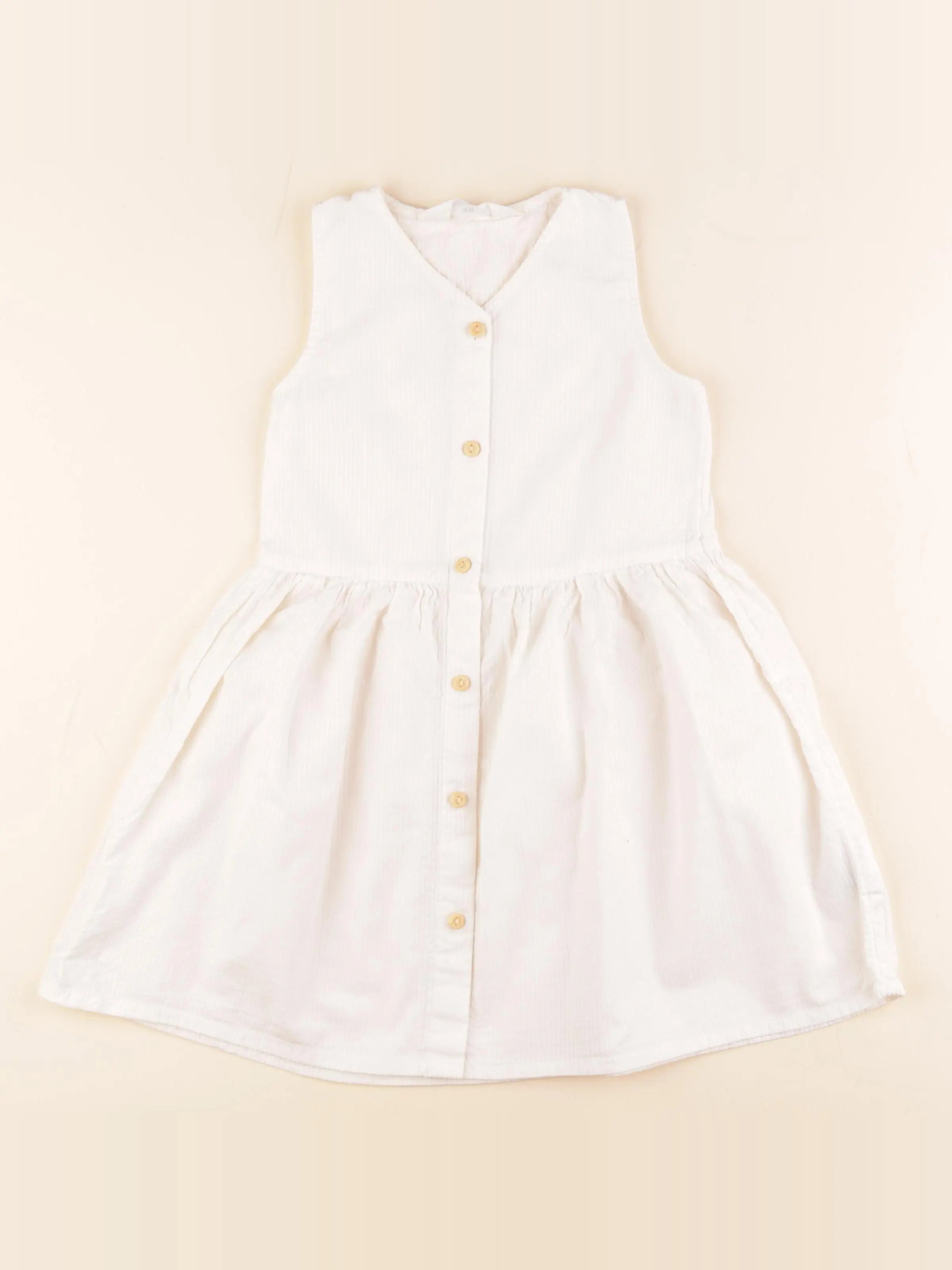 H&M - robe blanc - 2/3 ans