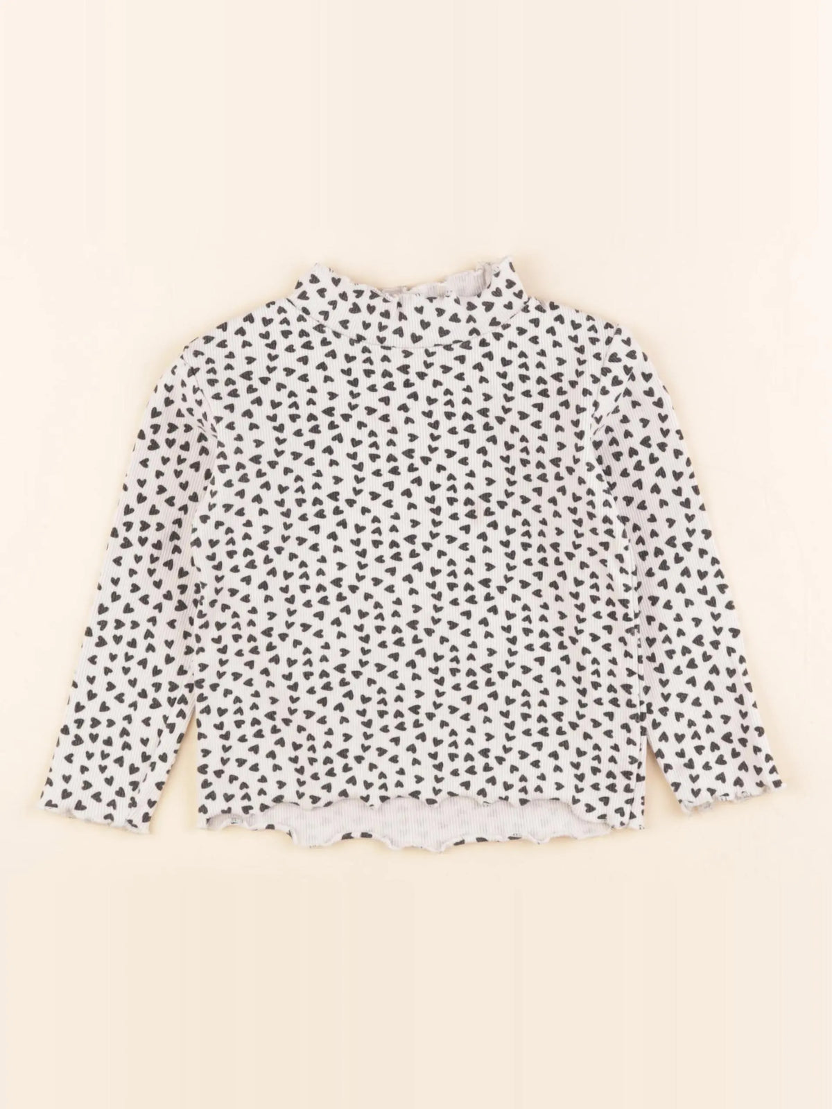 Tape à l'oeil - sous-pull blanc, noir - 2/3 ans