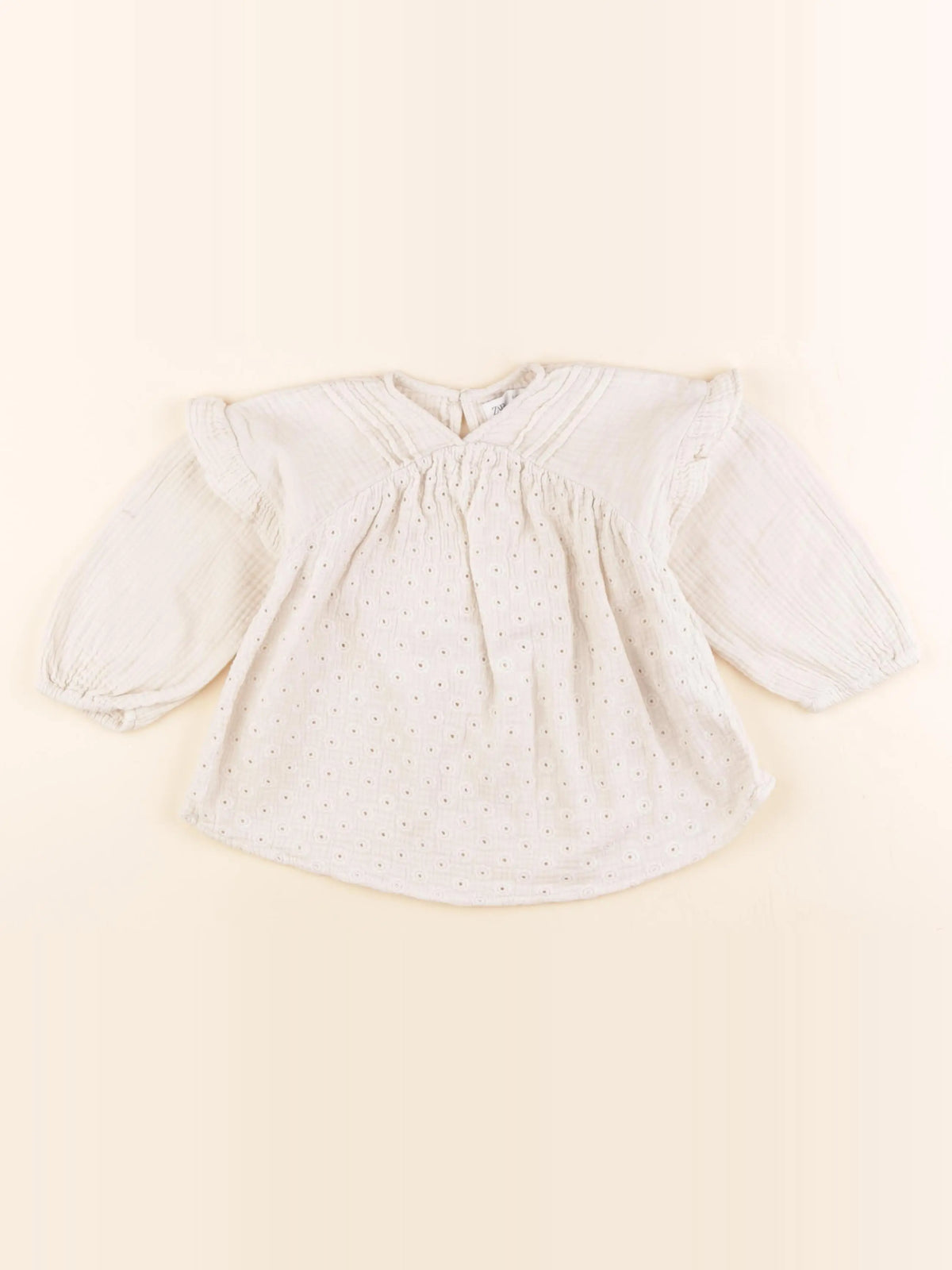 Zara - blouse beige - 18/24 mois