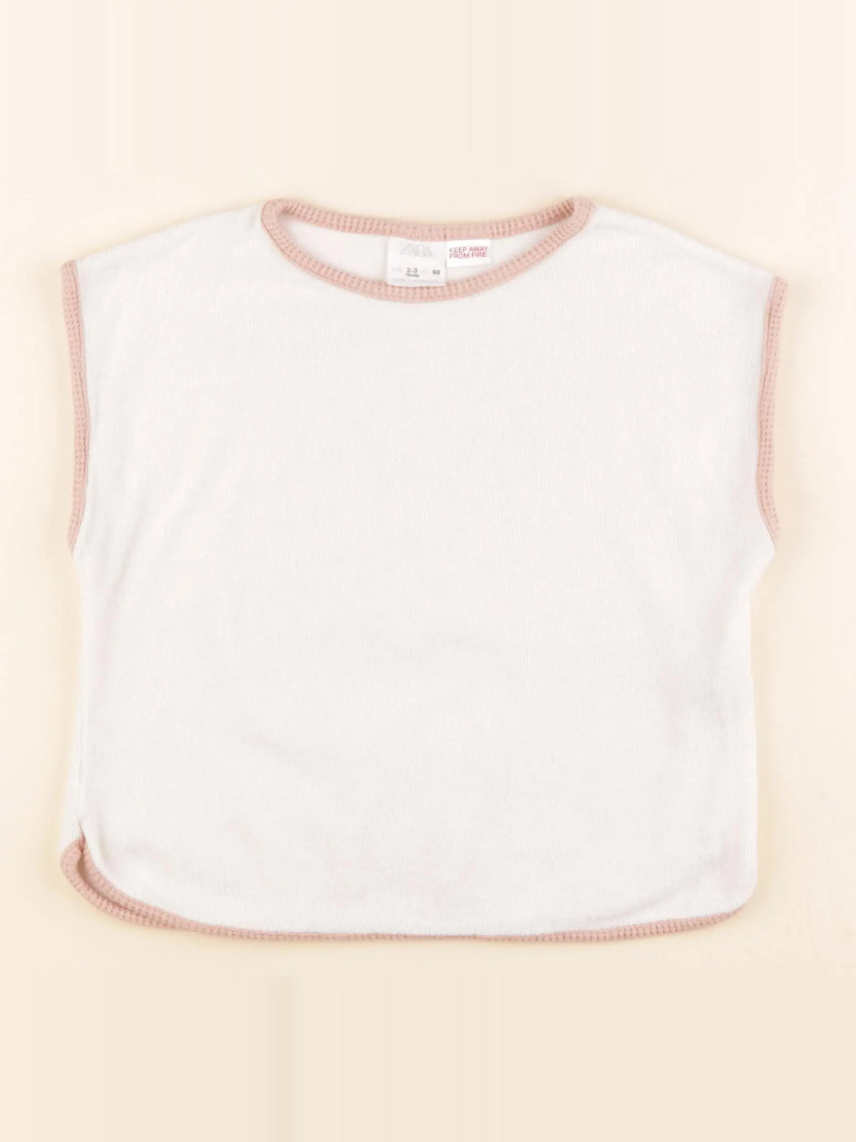 Zara - tee-shirt blanc - 2/3 ans
