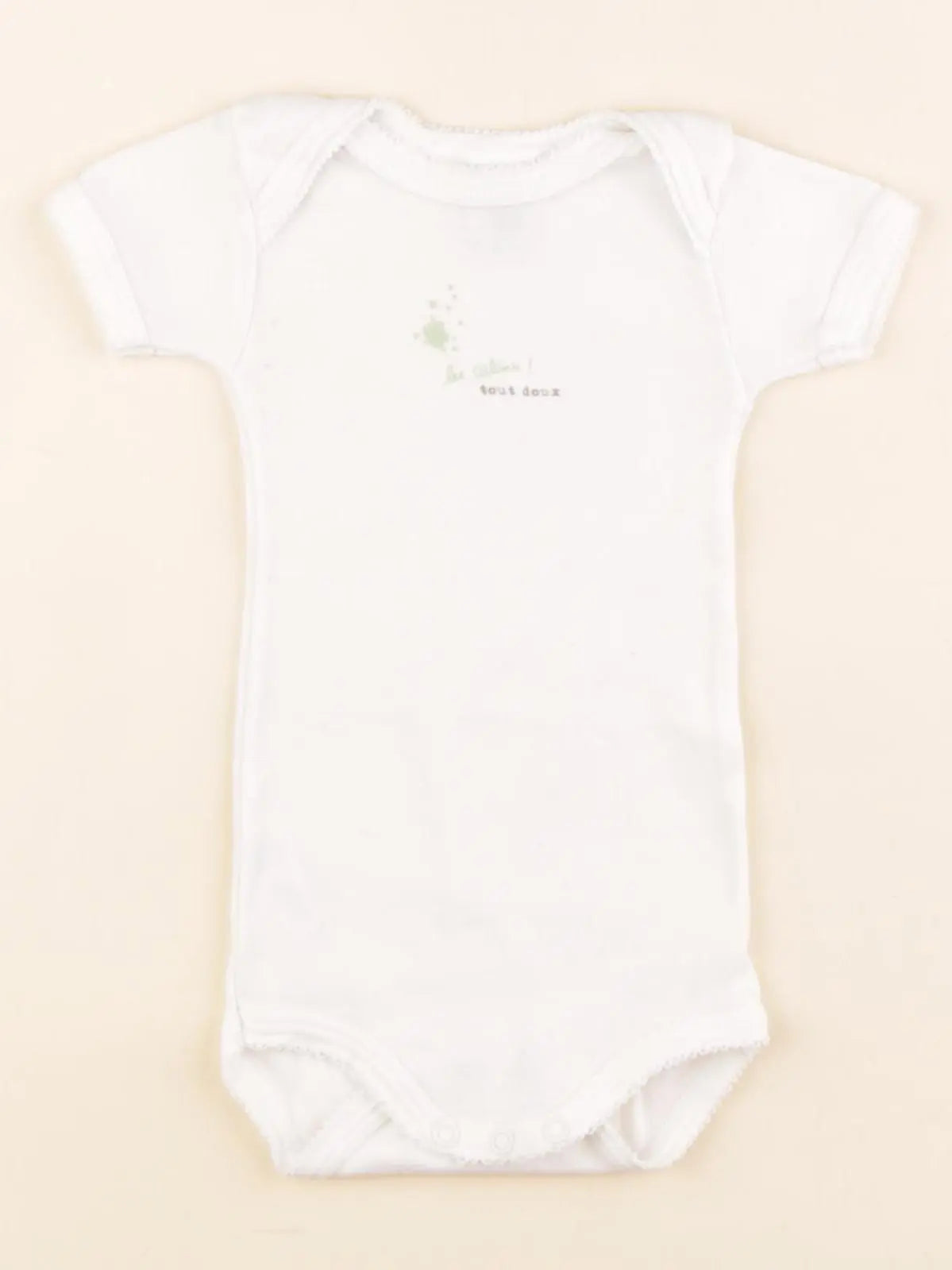 Petit Bateau - body blanc - 3 mois