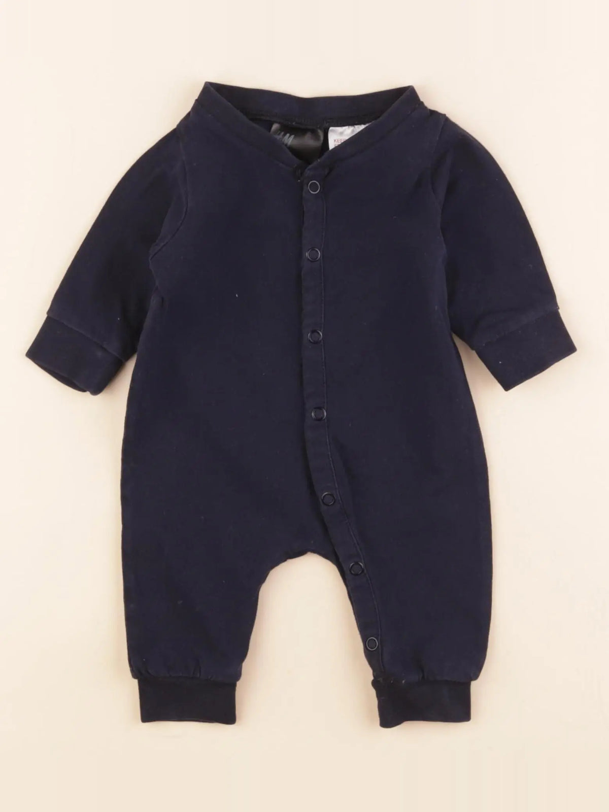 H&M - pyjama coton bleu - 0/1 mois