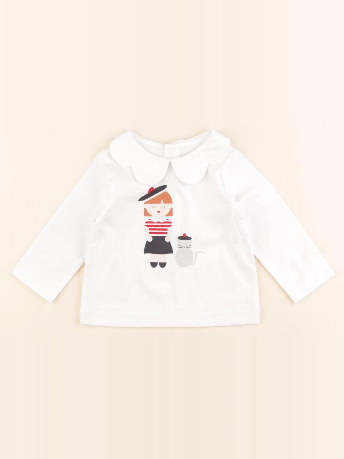 Jacadi - tee-shirt blanc - 6 mois