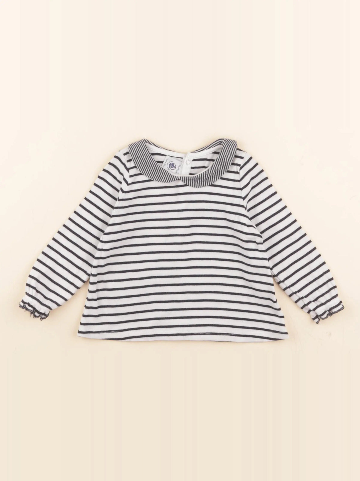 Tee-shirt blanc, bleu