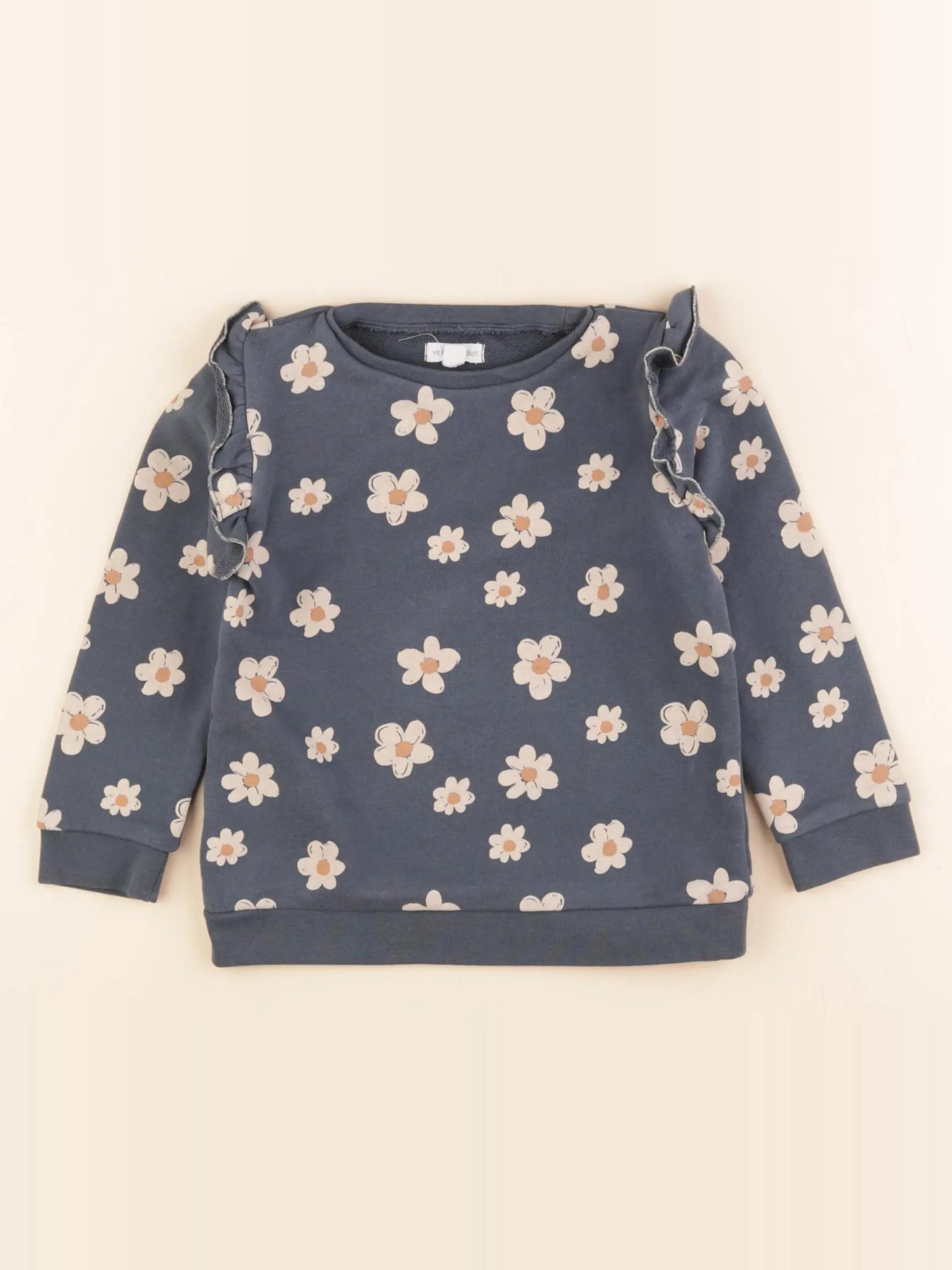 Vertbaudet - sweat bleu - 4 ans