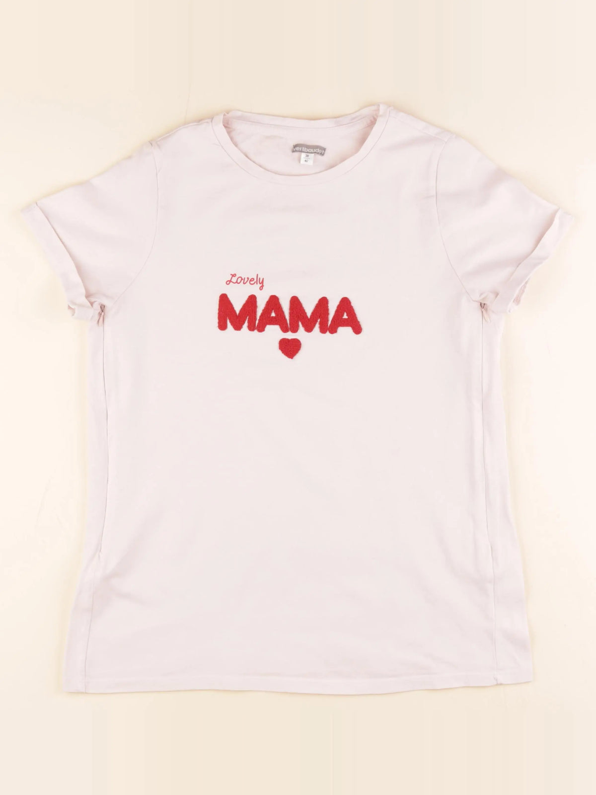 Vertbaudet - tee-shirt grossesse rose - 38 à 40