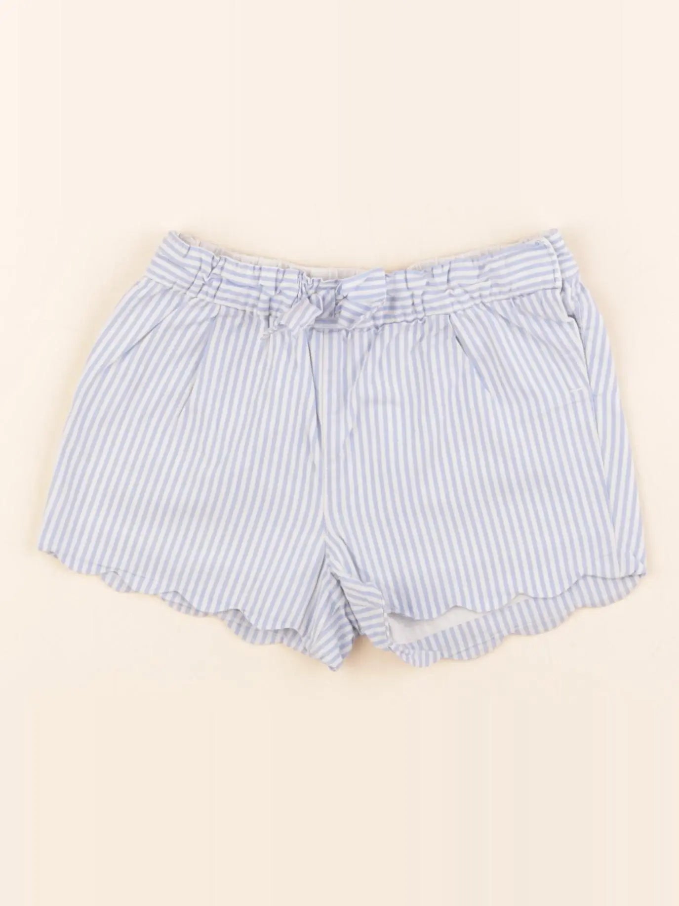 Cyrillus - short blanc, bleu - 24 mois