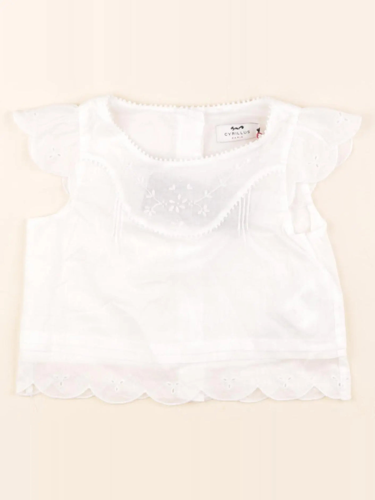 Cyrillus - blouse blanc - 4 ans