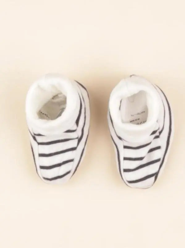 Chaussons blanc, bleu