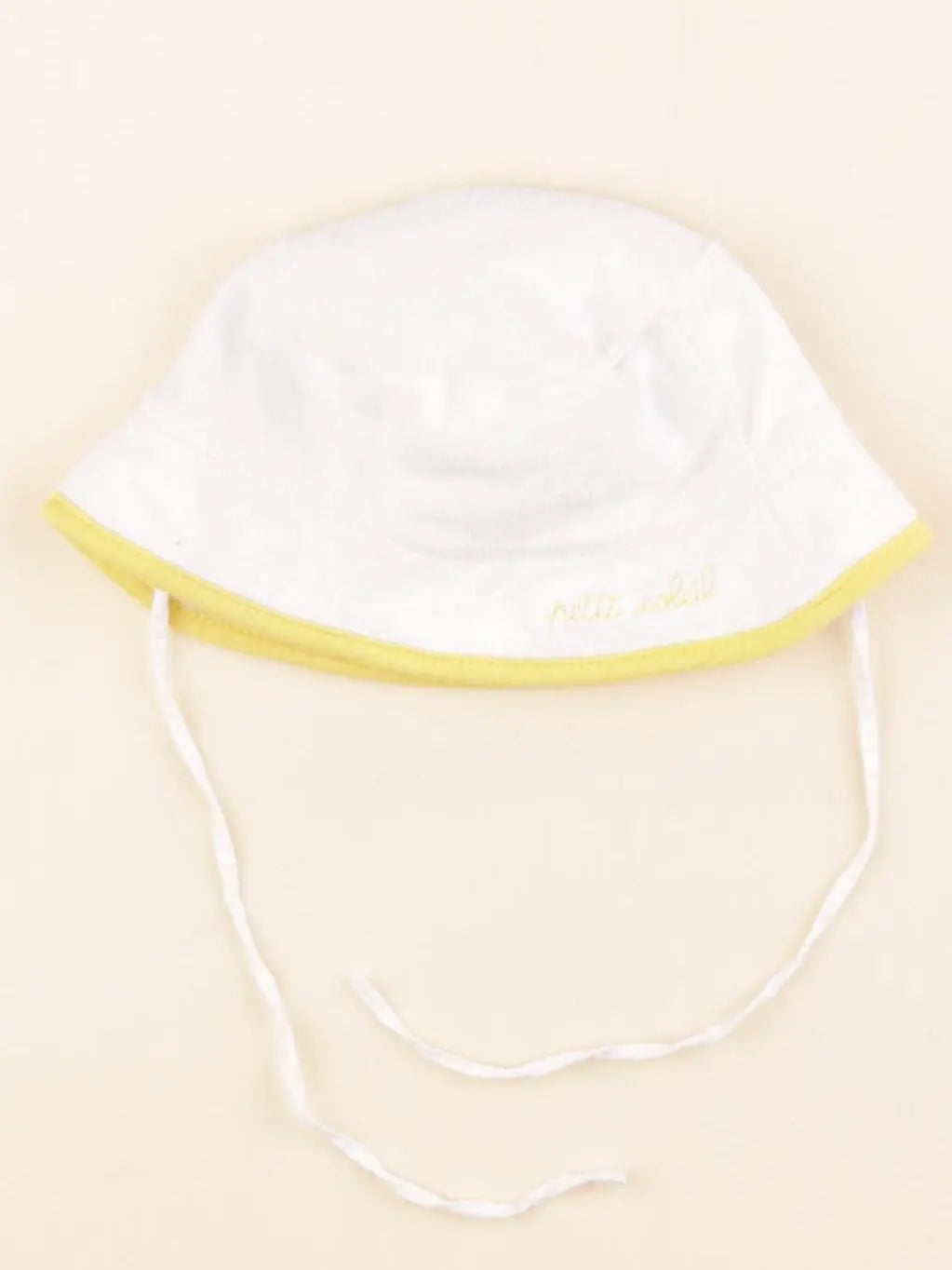 Jacadi - chapeau blanc, jaune - 3 mois