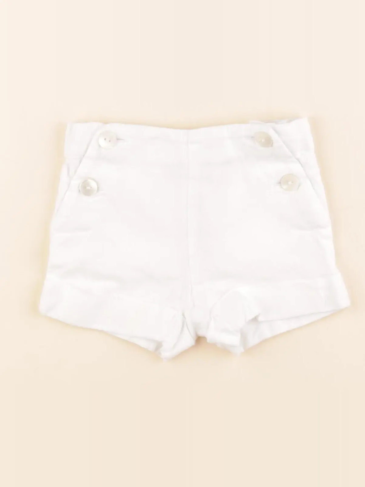 Jacadi - short blanc - 6 mois