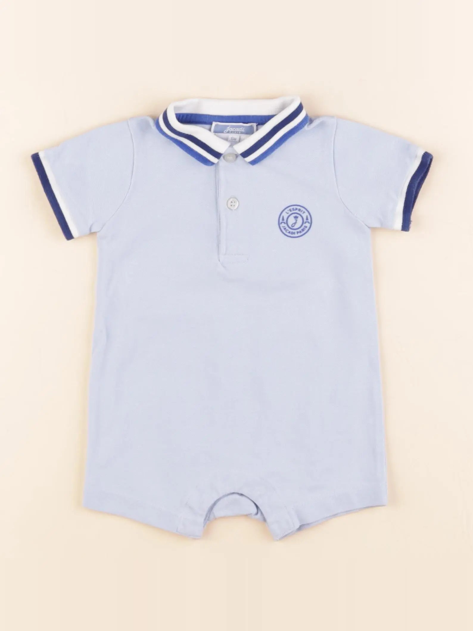 Jacadi - combinaison bleu - 6 mois
