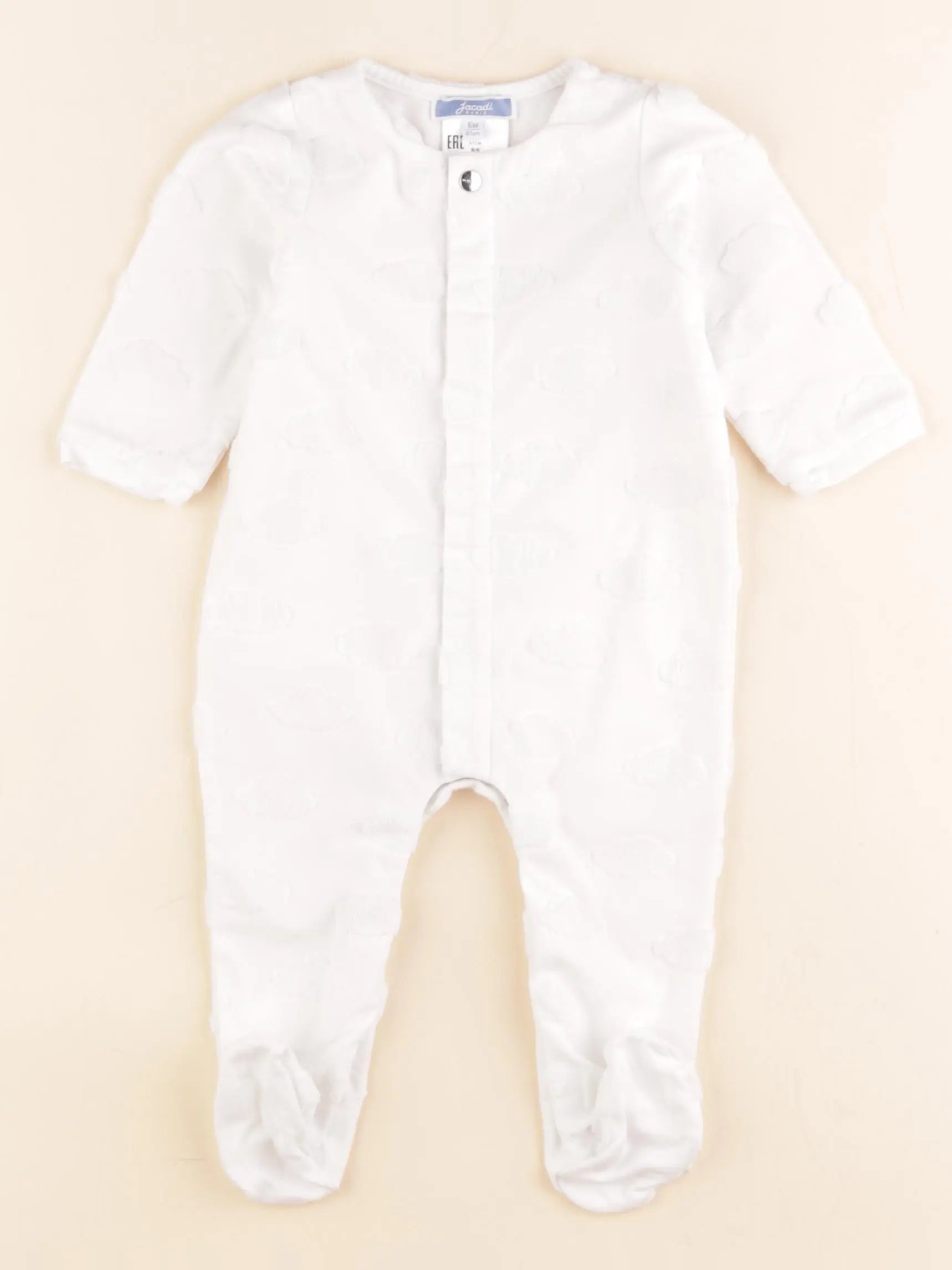 Jacadi - pyjama coton blanc - 6 mois