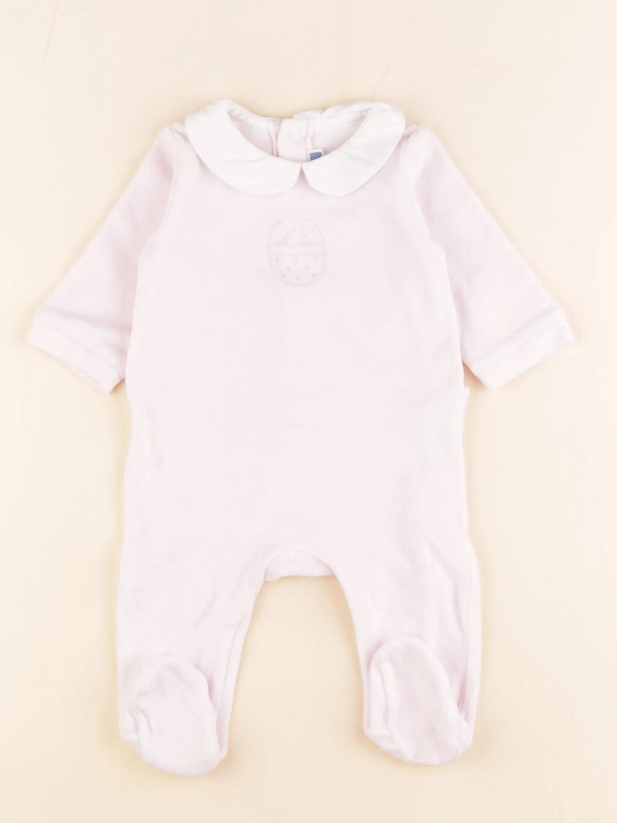 Jacadi - pyjama velours rose - 3 mois