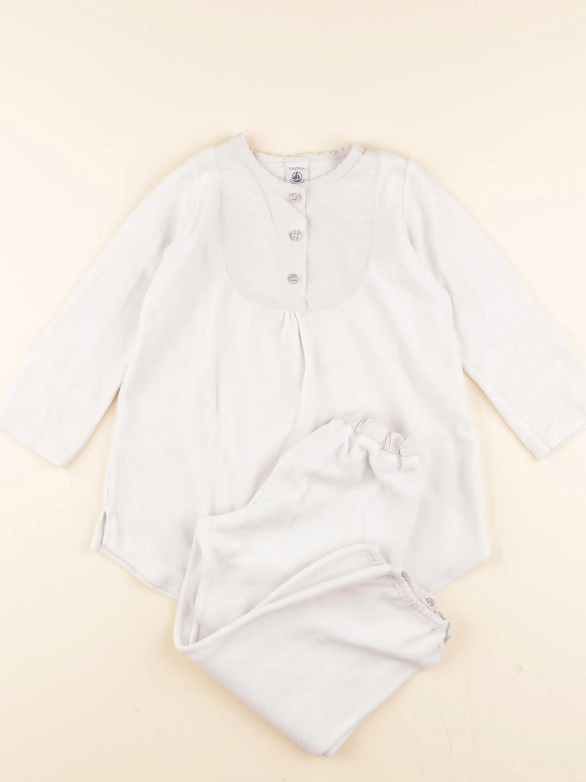 Pyjama velours gris