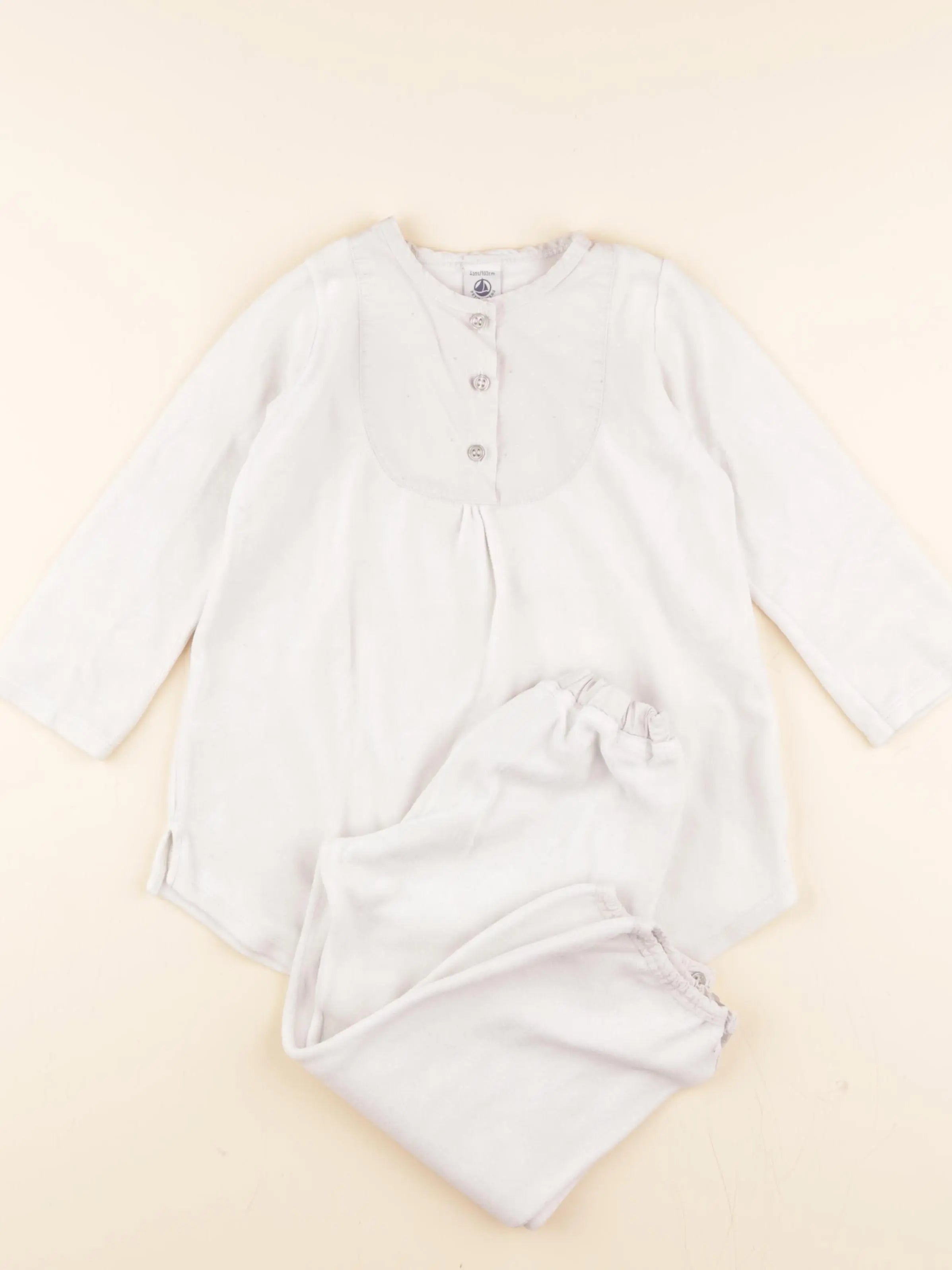 Pyjama velours gris