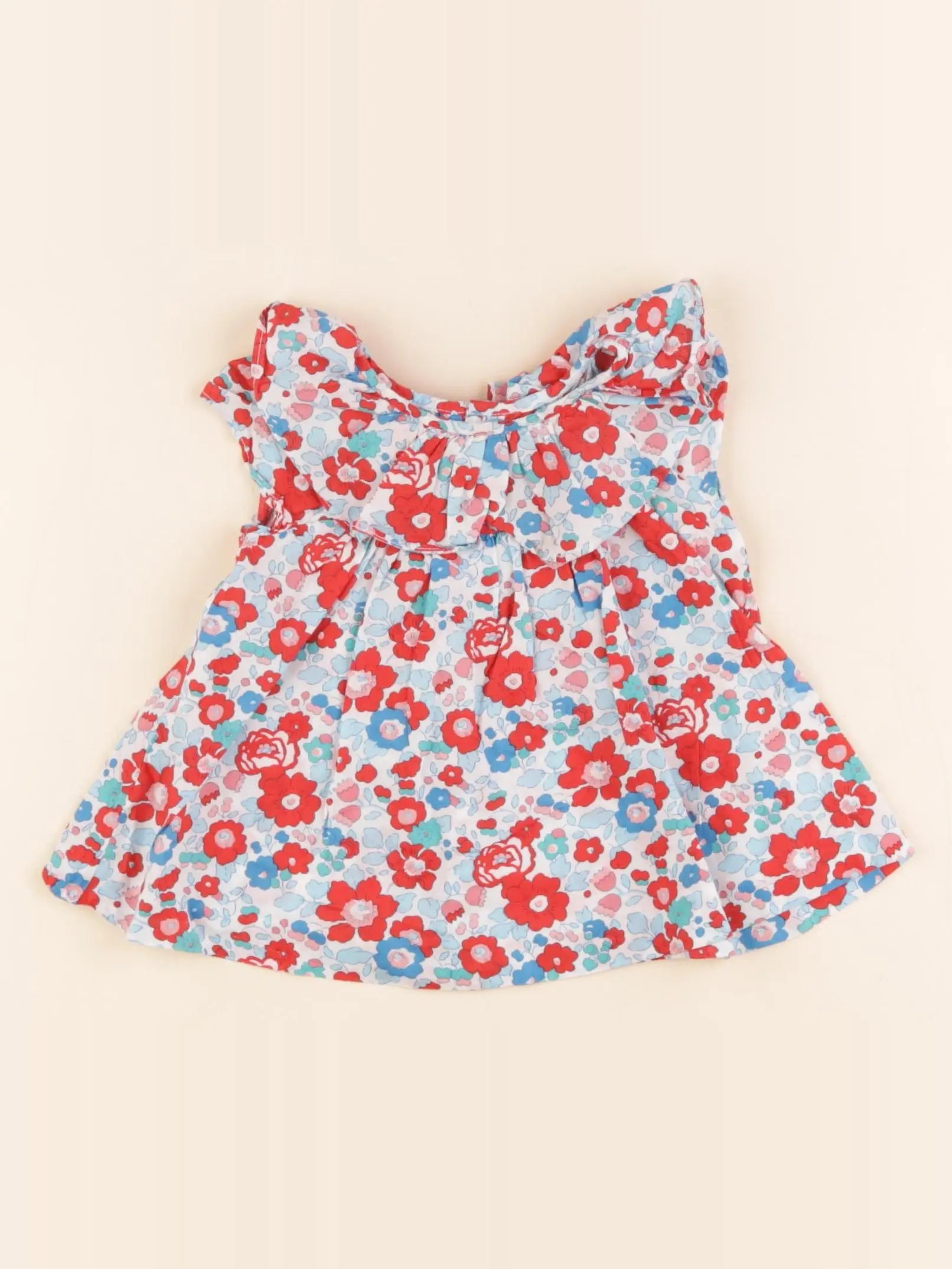 Jacadi - blouse liberty multicolore - 6 mois