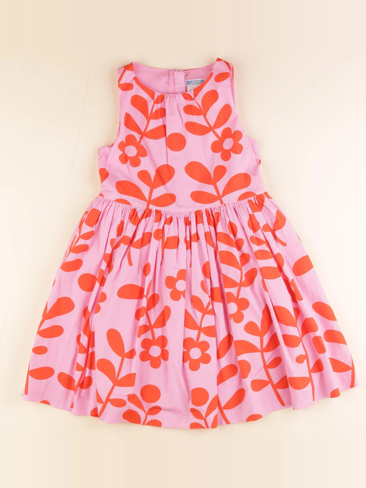 Jacadi - robe rose, rouge - 8 ans