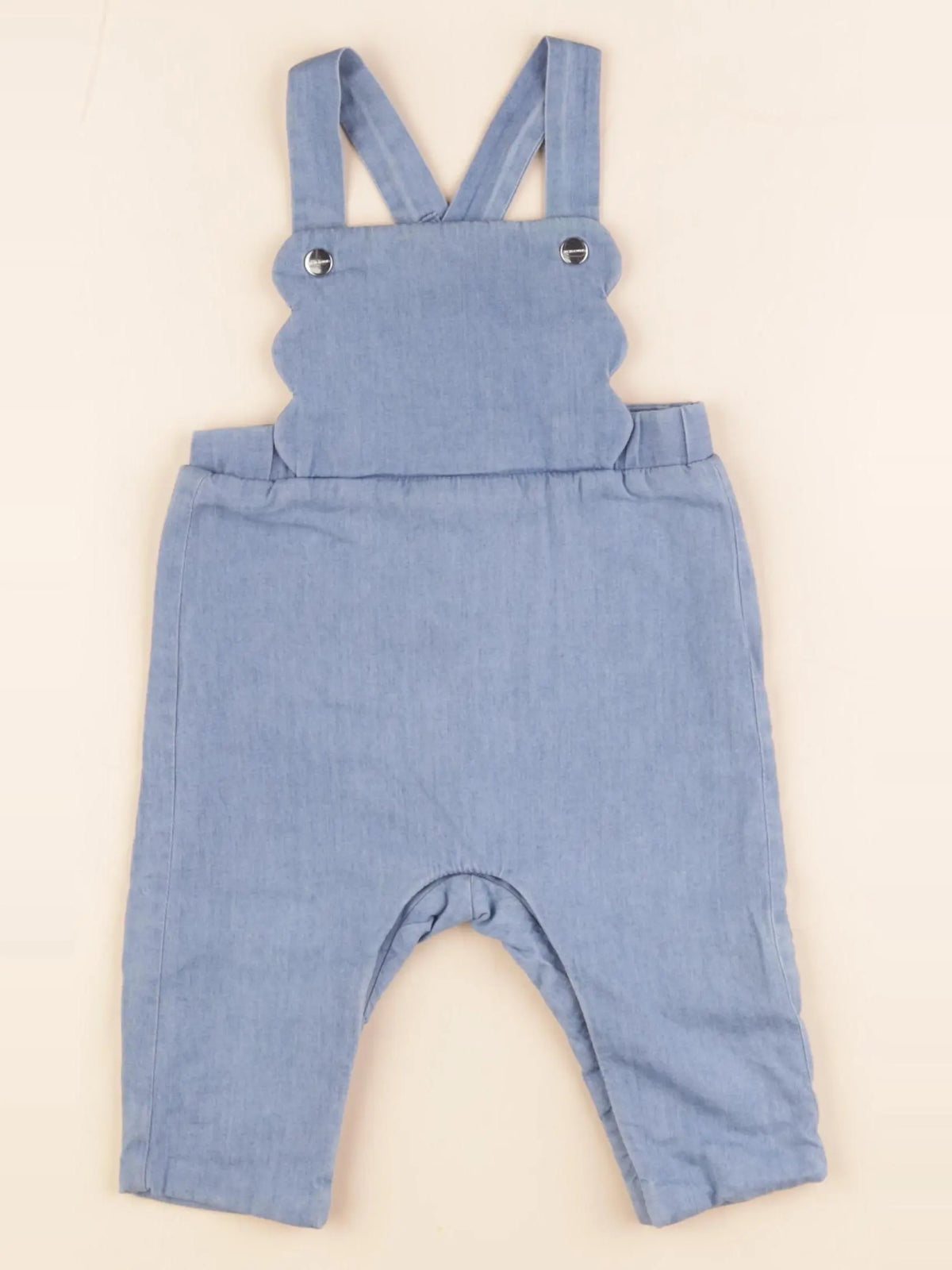 Jacadi - salopette doublé bleu - 6 mois