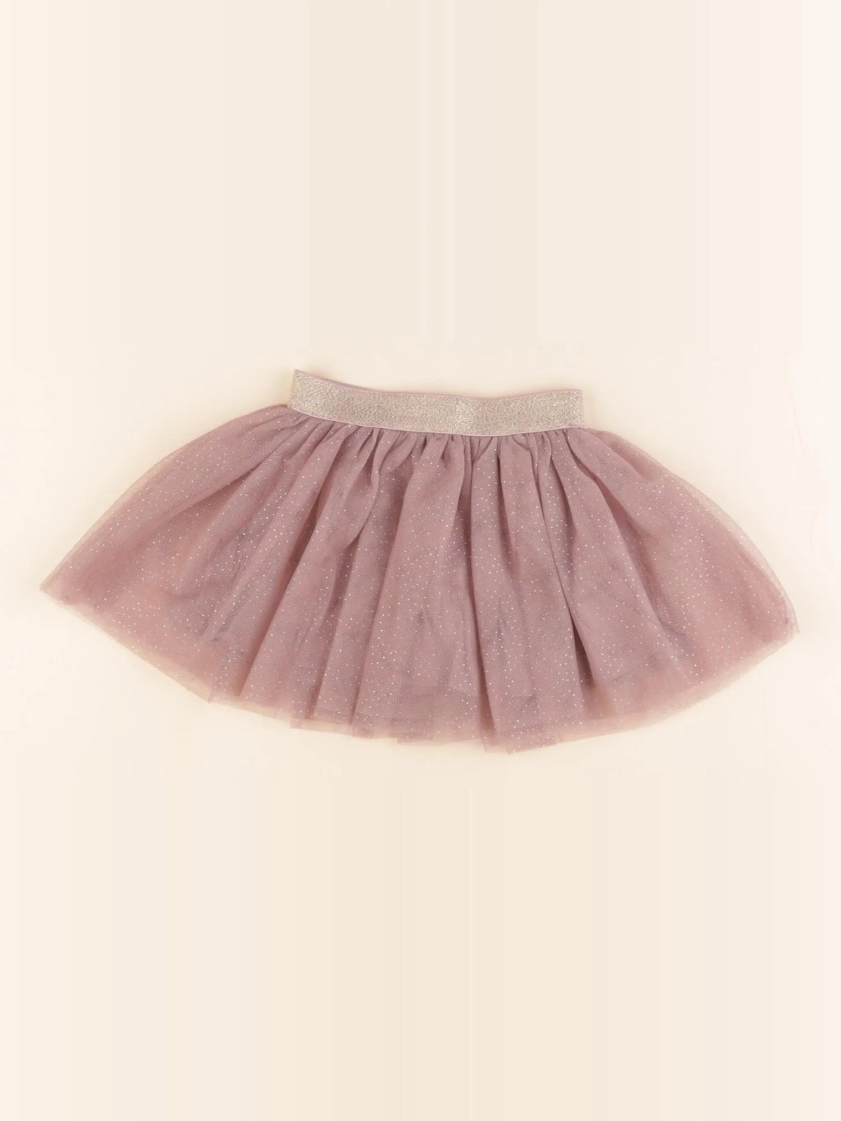 Vertbaudet - jupe or, violet - 6 mois