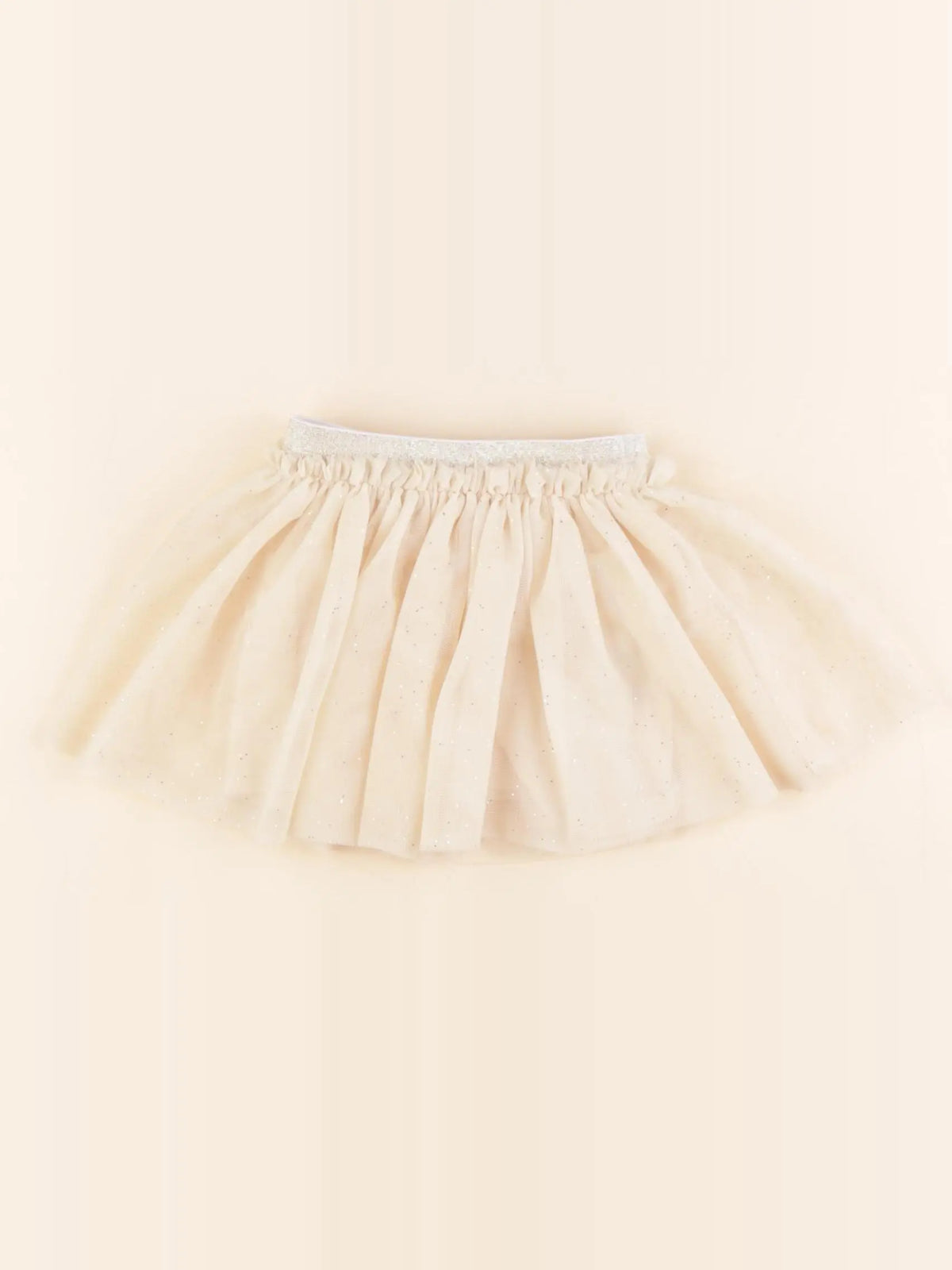 Vertbaudet - jupe beige, or - 3 mois