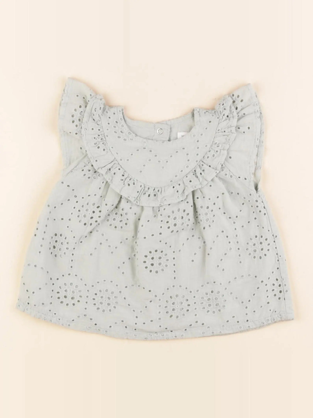 Vertbaudet - blouse vert - 9 mois