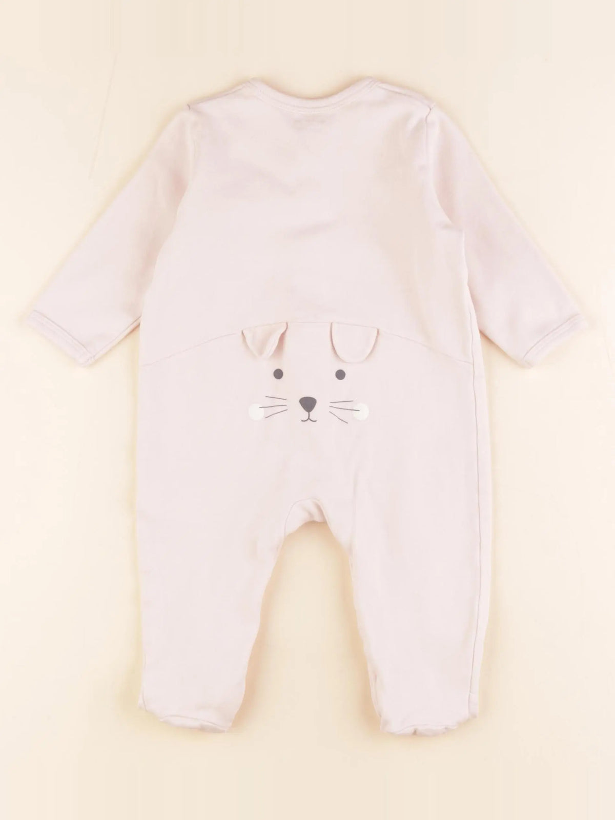 Vertbaudet - pyjama coton rose - 9 mois