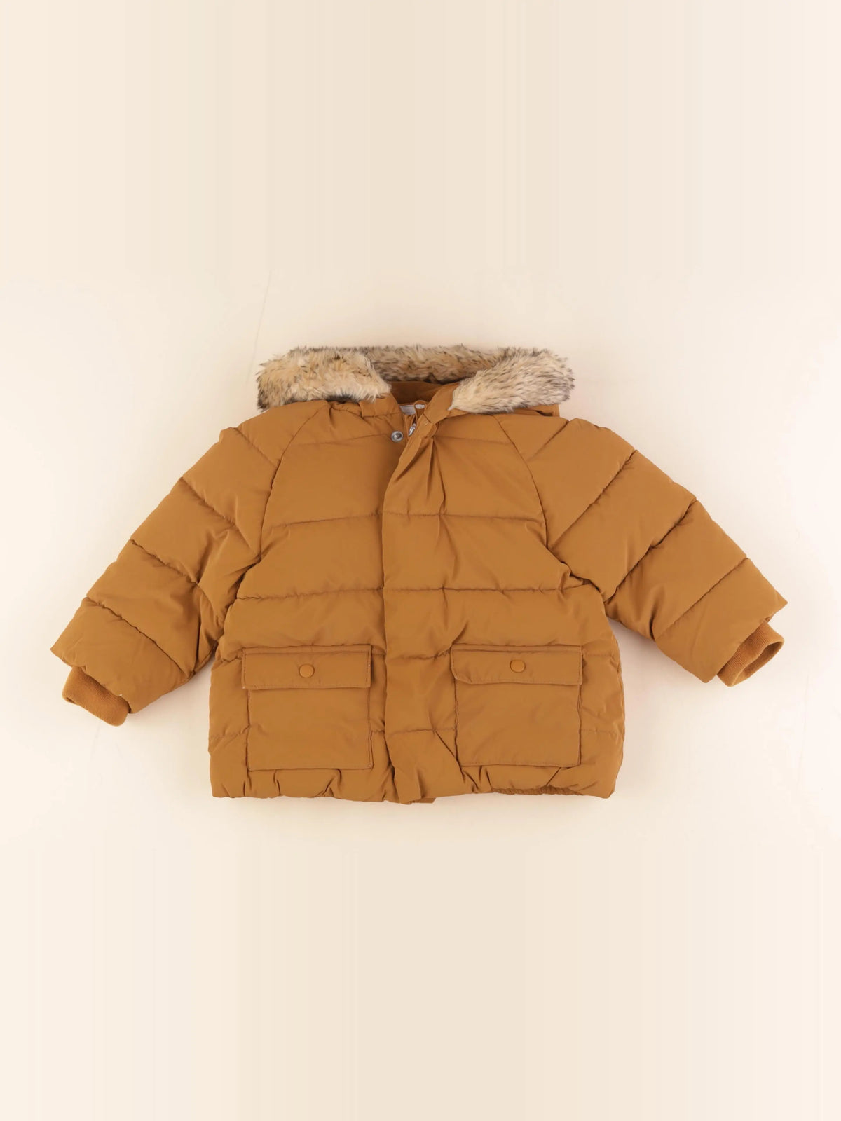 Vertbaudet - doudoune marron - 24 mois
