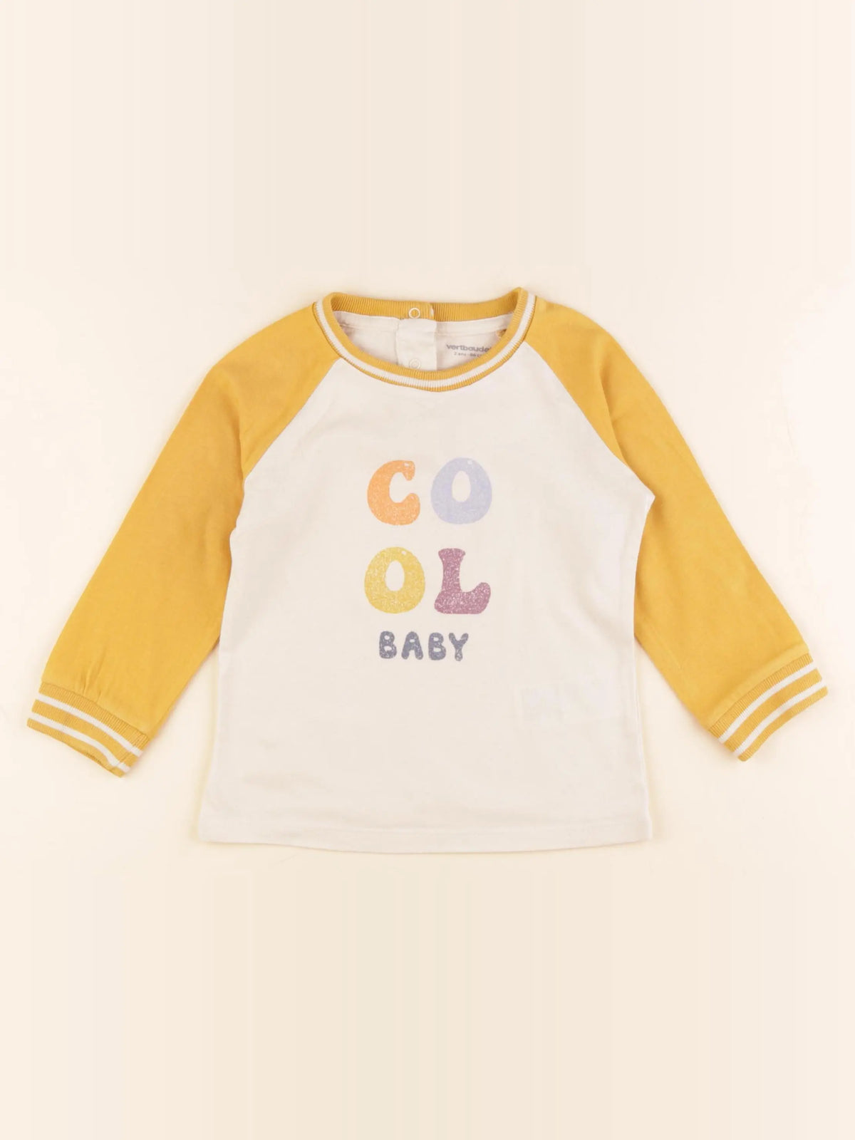 Vertbaudet - tee-shirt multicolore - 2 ans