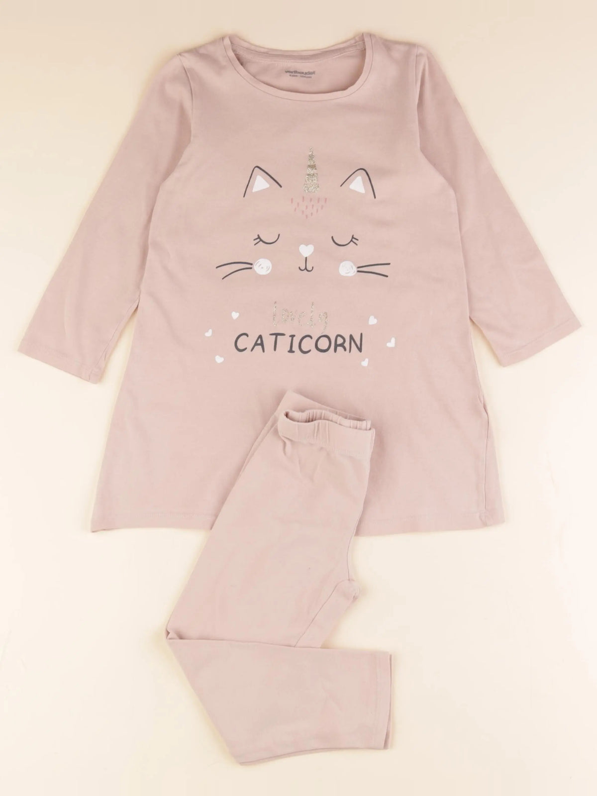 Vertbaudet - pyjama coton rose - 4 ans