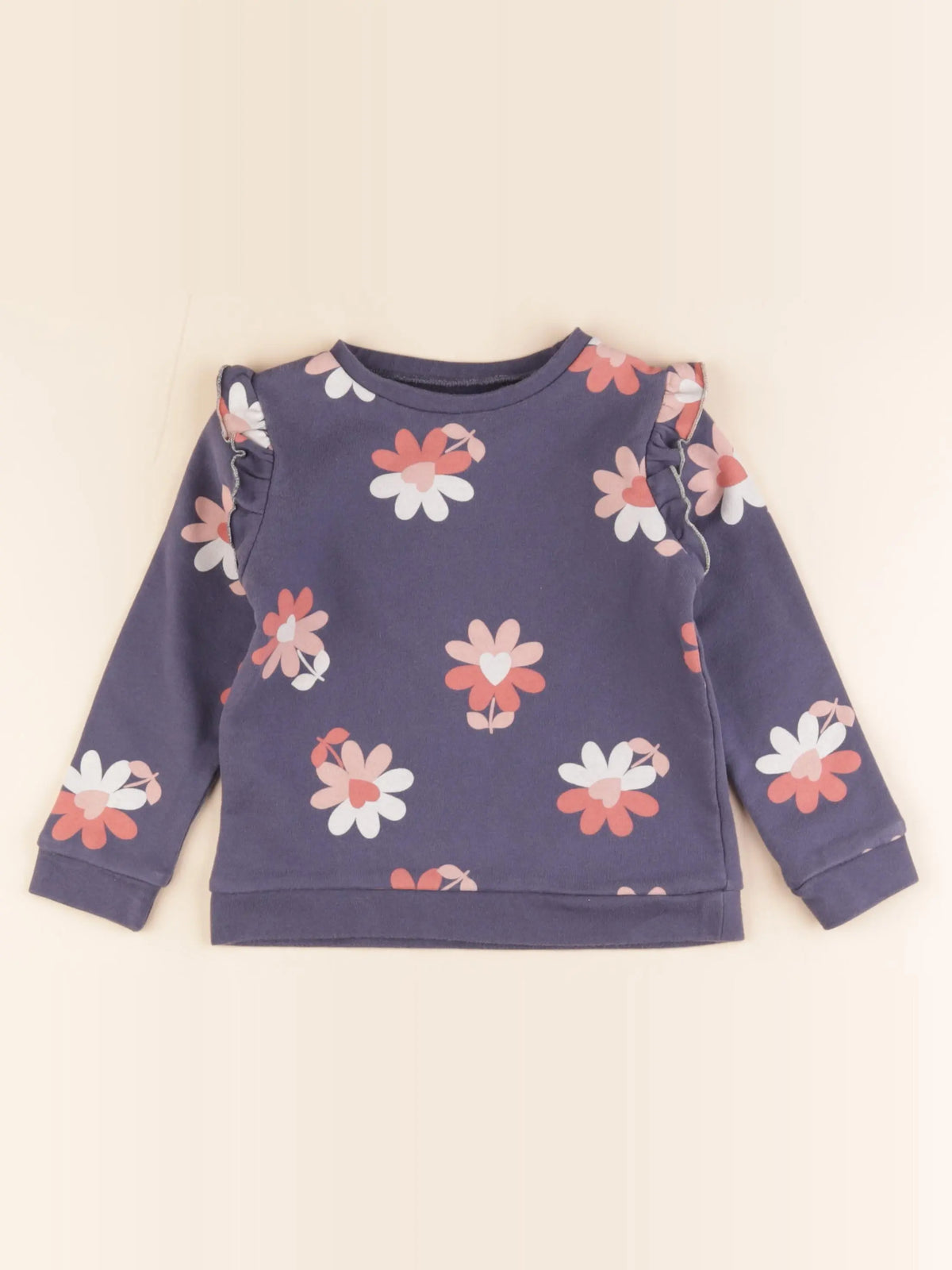 Vertbaudet - sweat multicolore - 4 ans