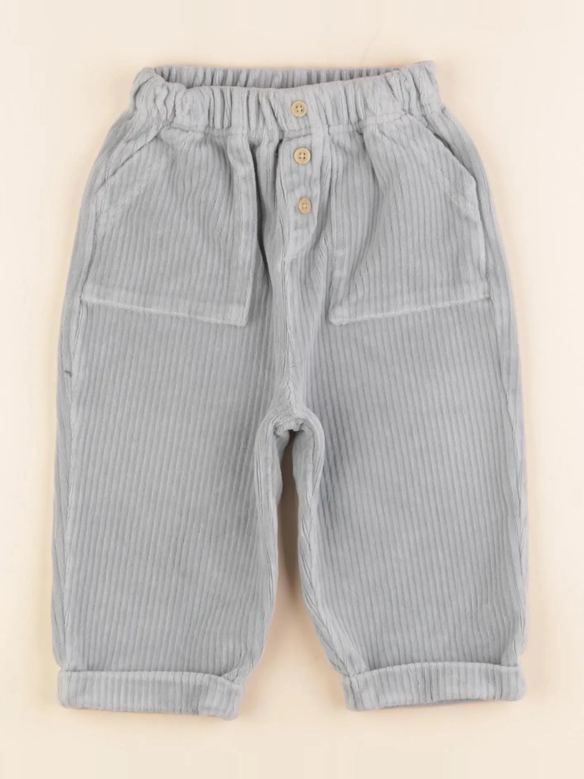 Vertbaudet - pantalon vert - 18 mois
