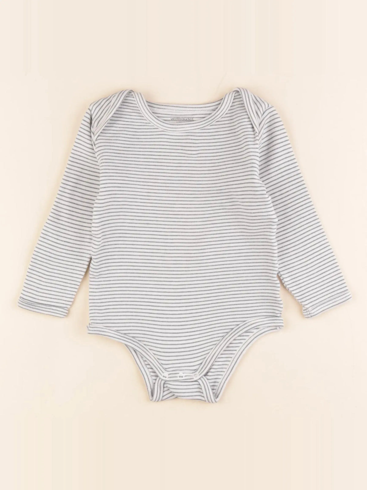 Vertbaudet - body blanc, vert - 18 mois