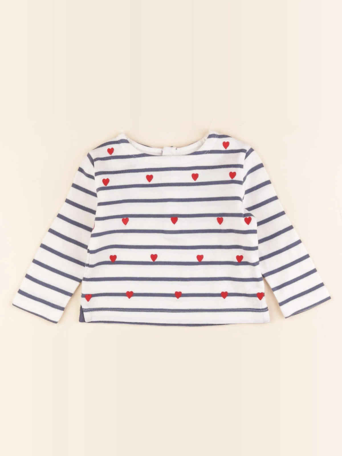 Boutchou - tee-shirt blanc, bleu - 6 mois