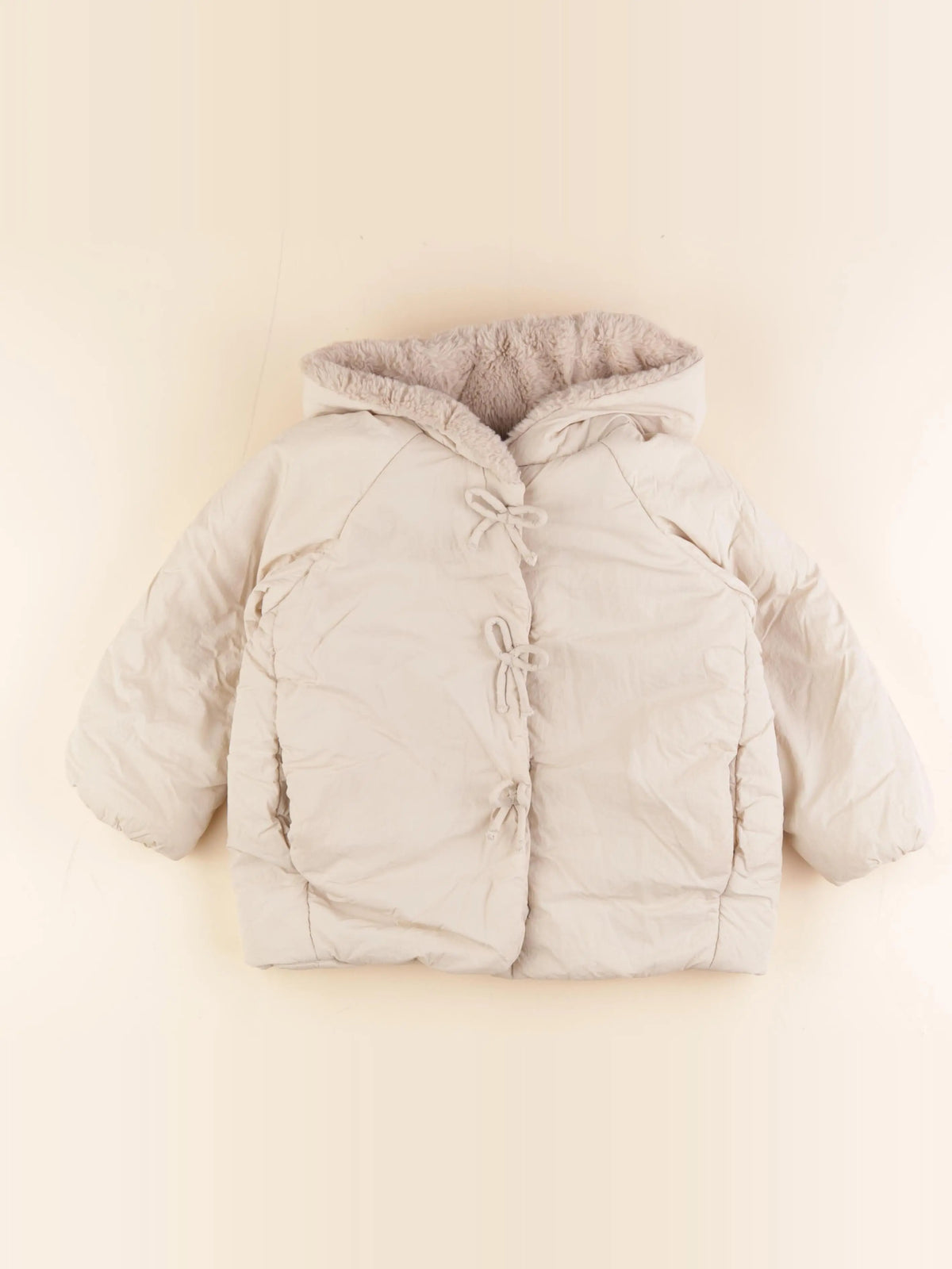 Zara - veste doublé beige - 4 ans