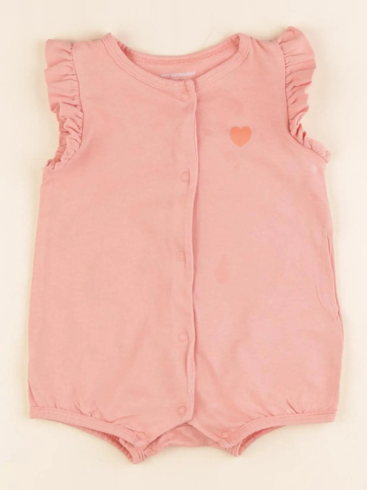 Vertbaudet - combinaison rose - 6 mois