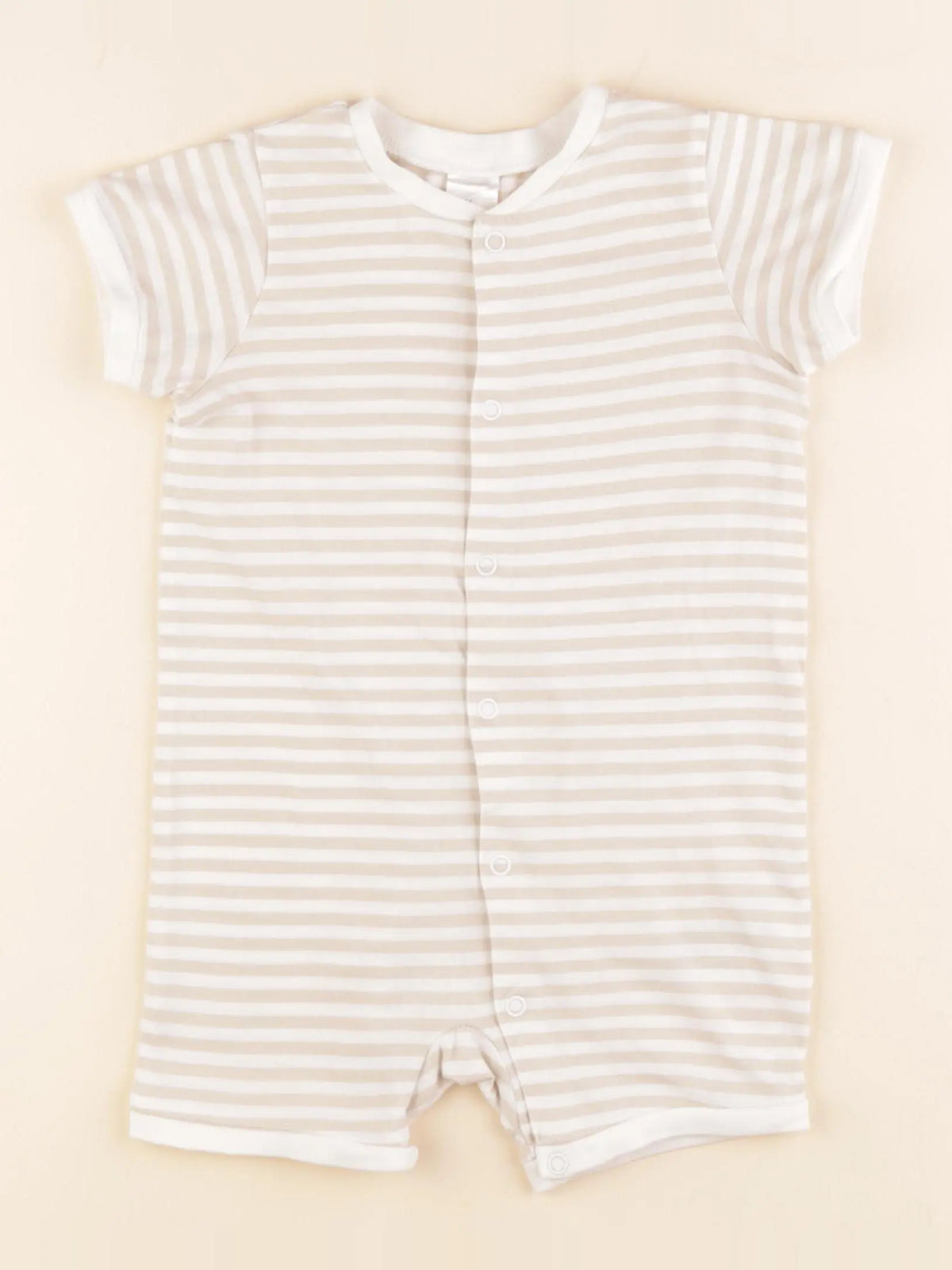 H&M - pyjama coton beige - 6/9 mois