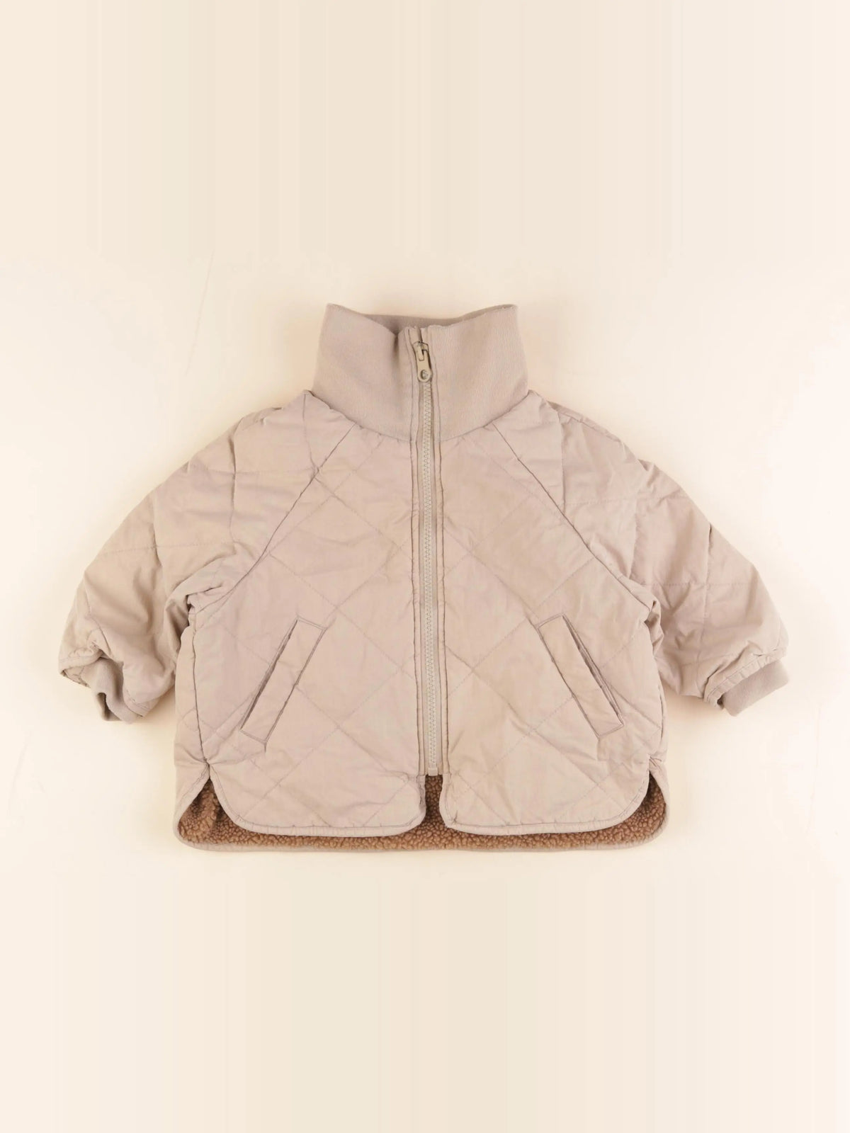 Zara - doudoune beige - 12/18 mois