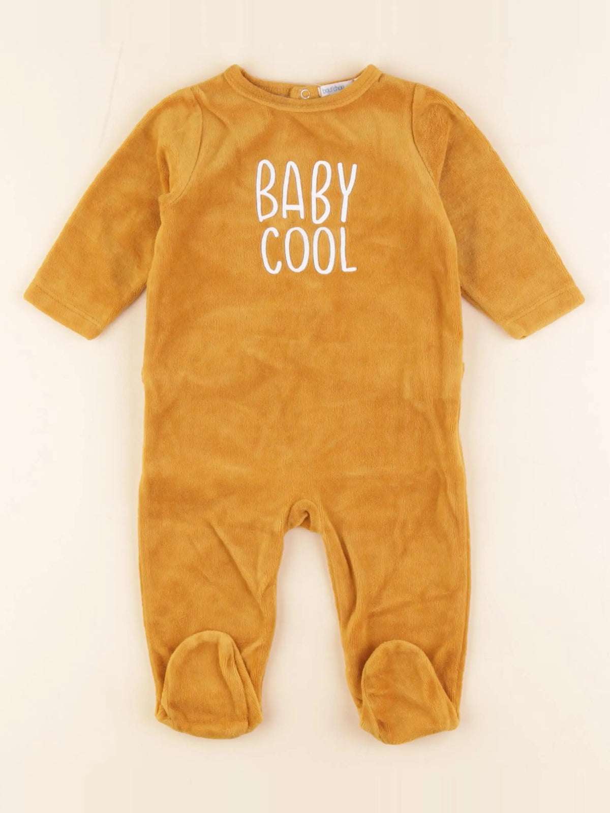Boutchou - pyjama velours jaune - 6 mois