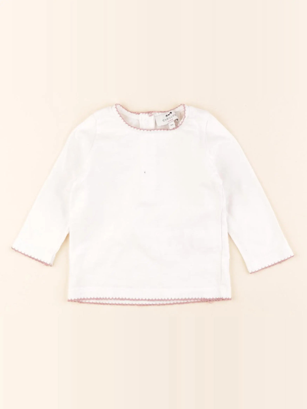 Cyrillus - tee-shirt blanc - 9 mois