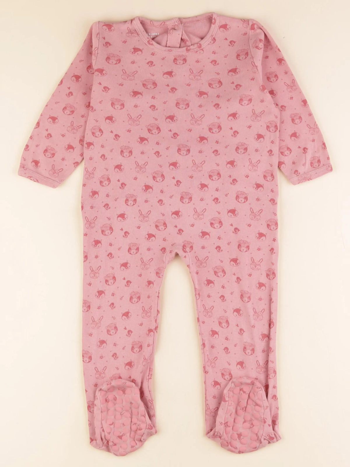 Vertbaudet - pyjama coton rose - 24 mois