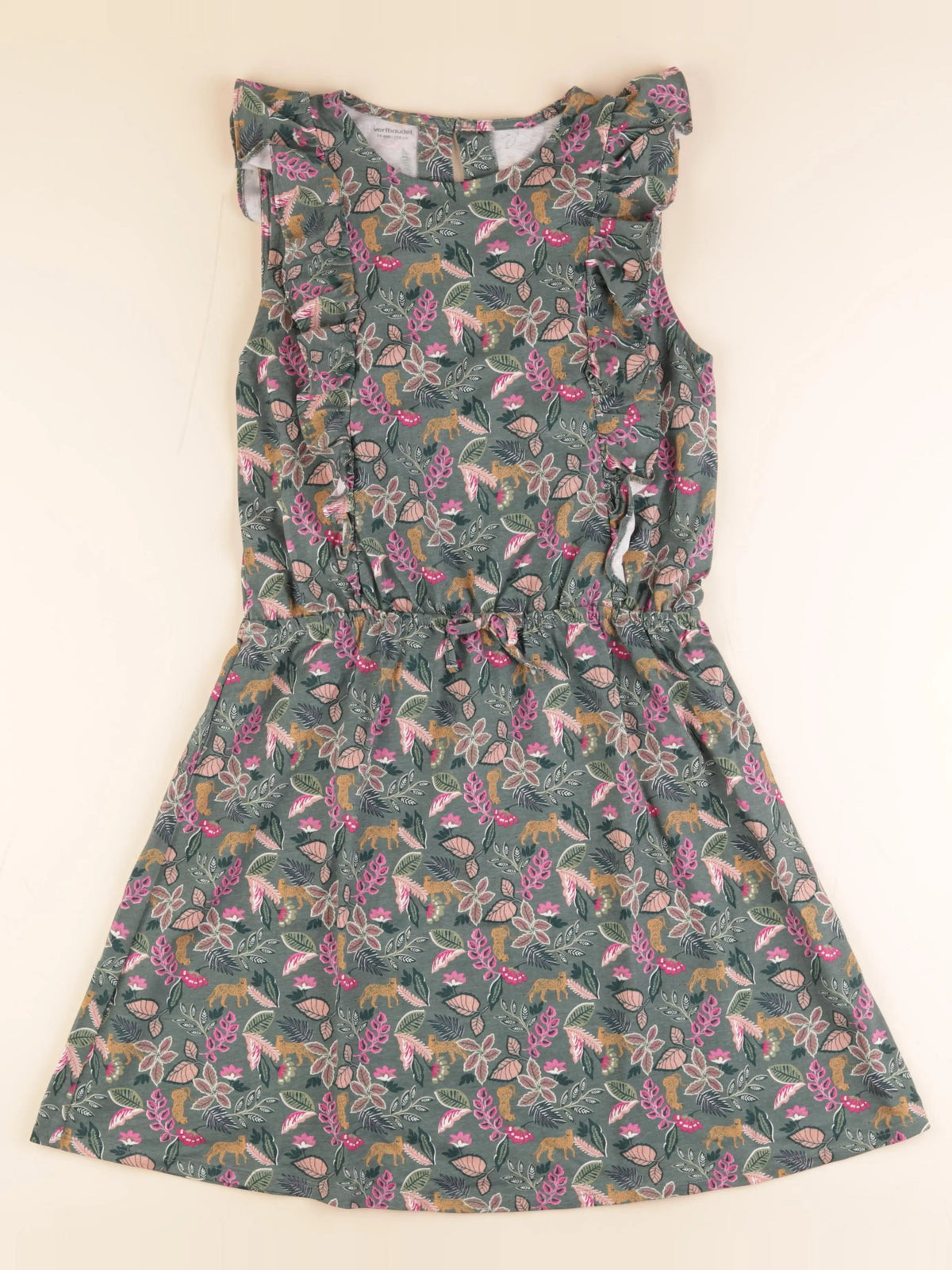 Vertbaudet - robe vert - 14 ans