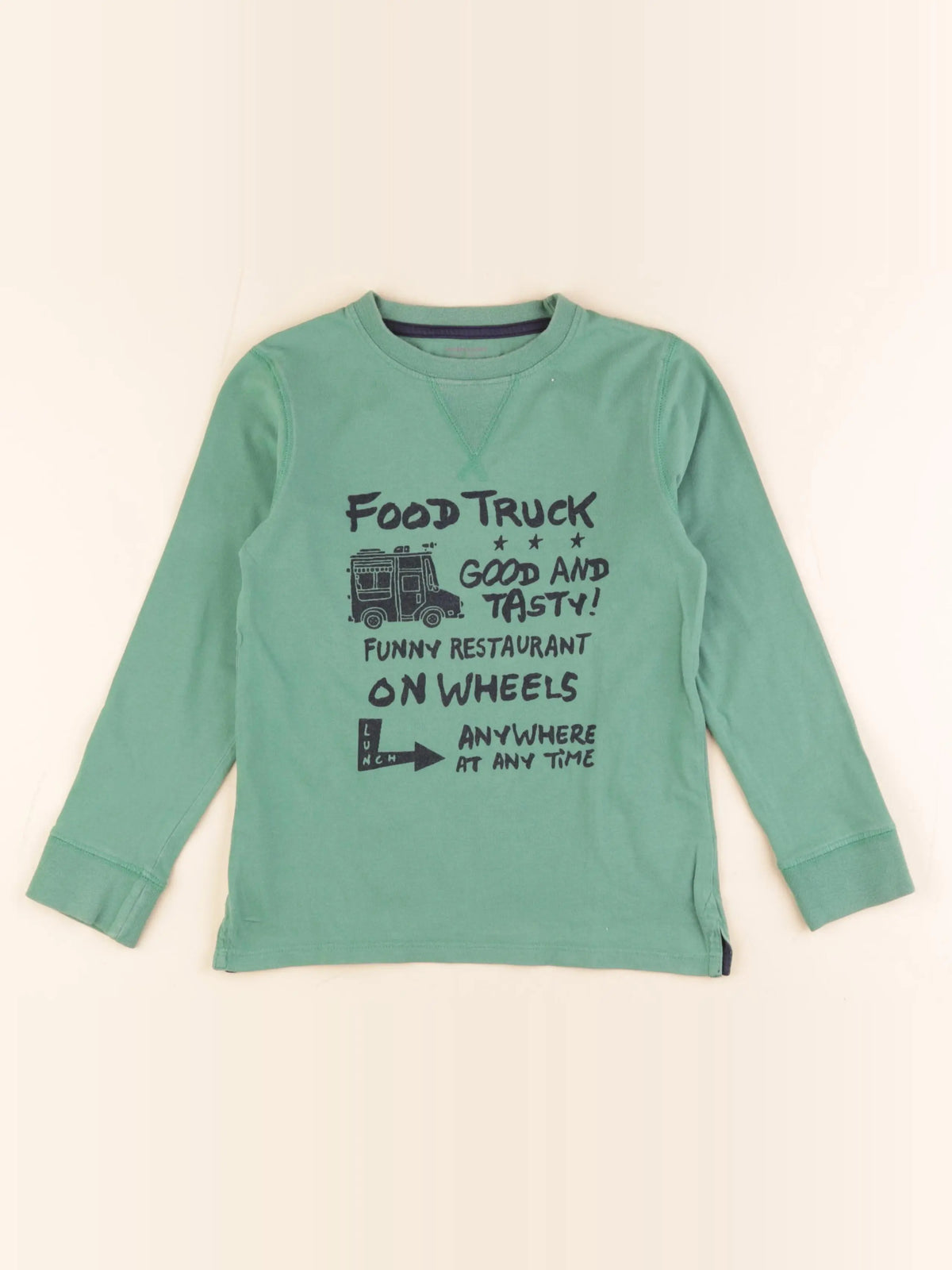 Vertbaudet - tee-shirt vert - 8 ans