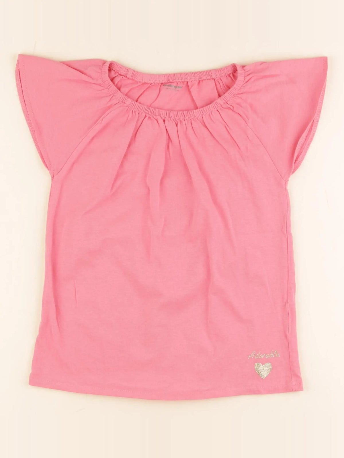 Vertbaudet - tee-shirt rose - 8 ans