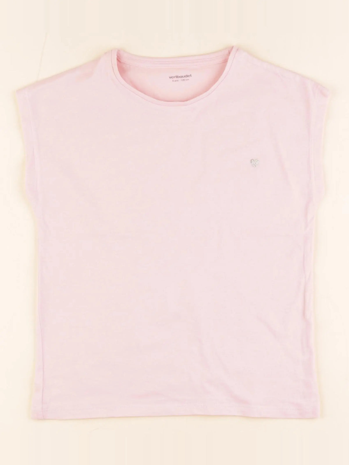 Vertbaudet - tee-shirt rose - 8 ans