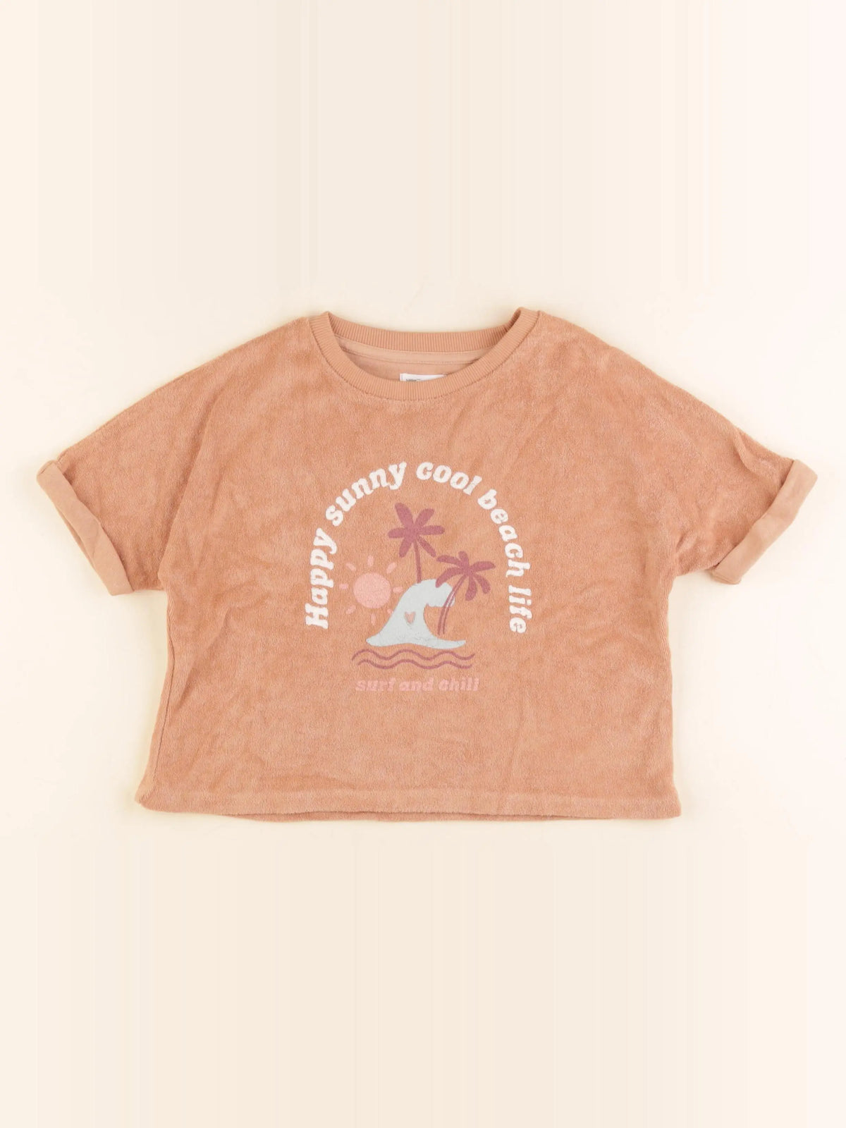 Vertbaudet - tee-shirt orange - 5 ans
