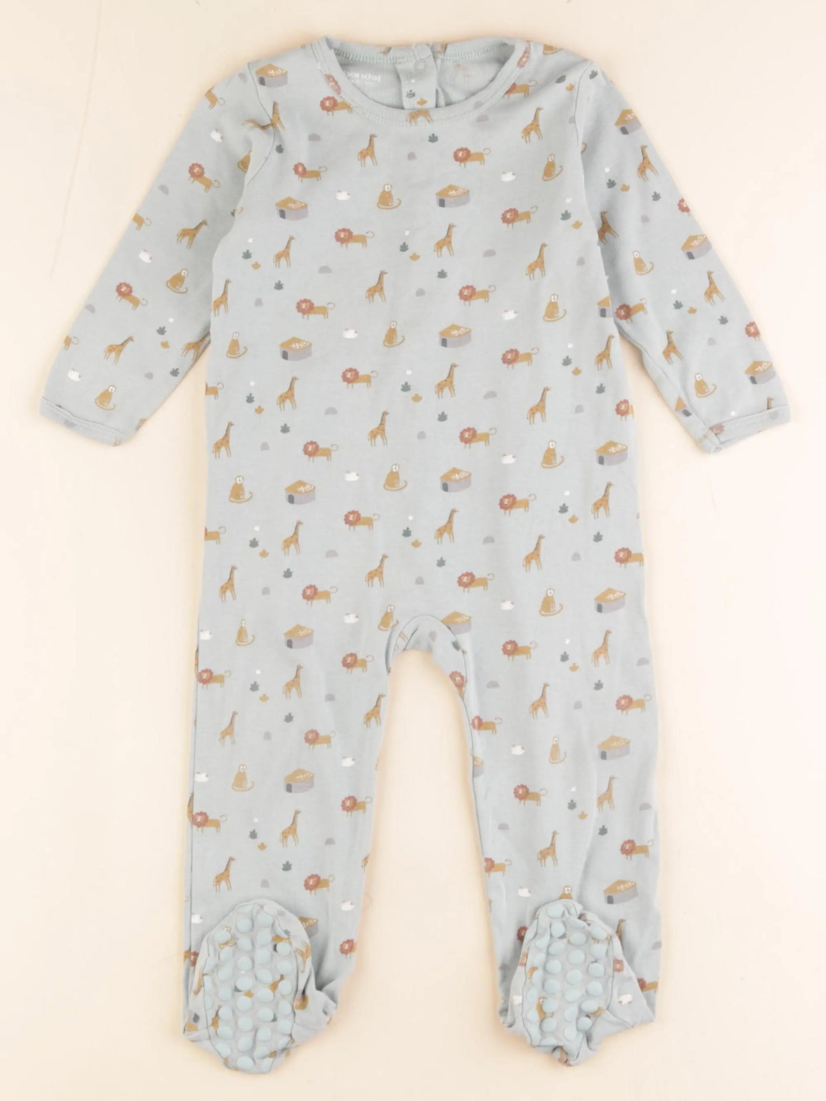 Vertbaudet - pyjama coton vert - 18 mois