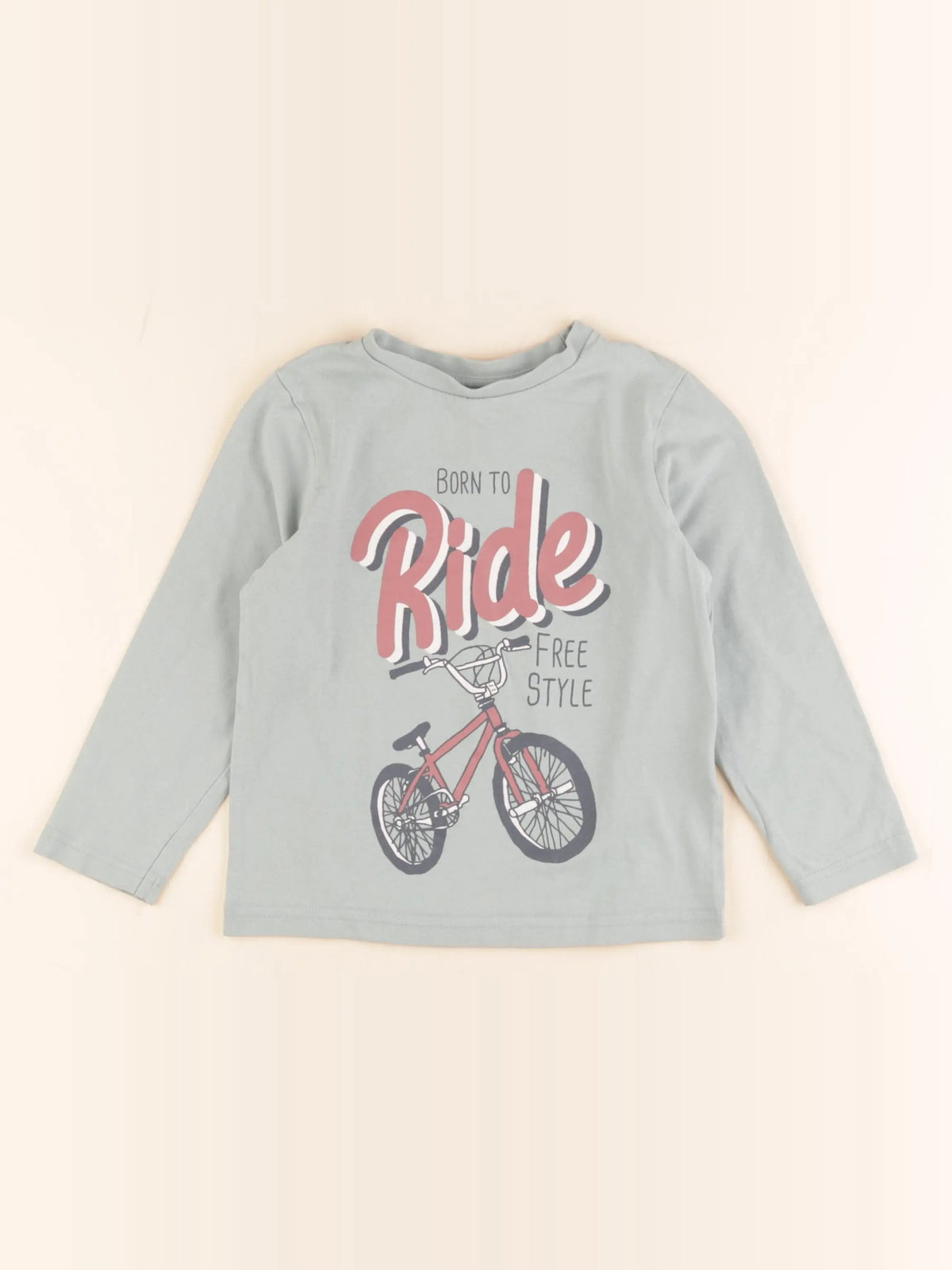 Vertbaudet - tee-shirt vert - 5 ans