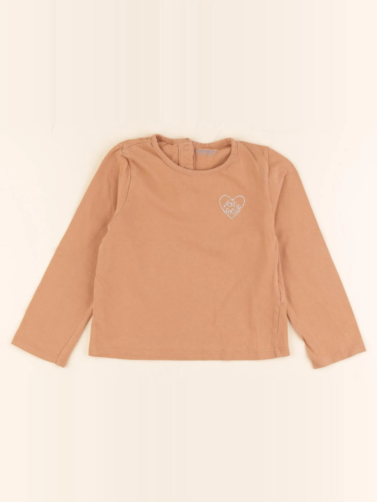 Vertbaudet - tee-shirt marron - 24 mois
