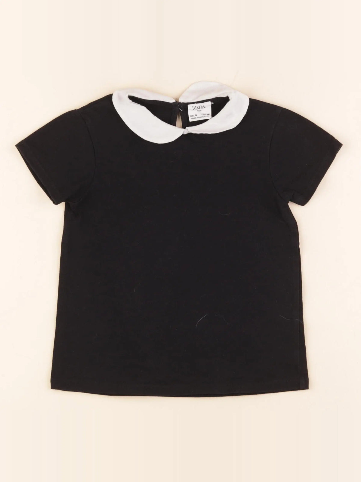 Zara - tee-shirt noir - 6 ans